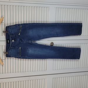 Hudson jeans with front pocket zippers